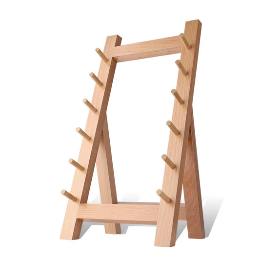 Japanese Kitchen Knife Holder Eco Friendly Natural Beech Wood Beech Wood 6Layers Splice Block Kitchen Knife Set Holder